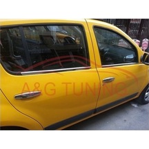 Dacia Sandero Krom Cam Çıtası Tk 2007-2012 4Prç Paslanmaz Çelik N11.4087