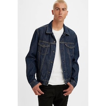 Levi's Erkek Denim Ceket: Klasik, Regular Fit, Uzun Kol, Günlük Kullanım İndigo