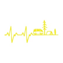 Ritim Karavan Sticker17x17 Cm Sarı