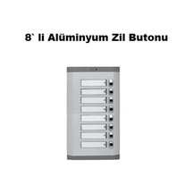 8 Li Alüminyum Zil Butonu