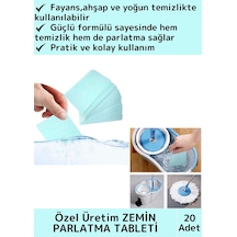Wintoup Fayans Ahşap Parçalanabilir Pratik Zemin Parlatma Temizleme Tableti 20'li