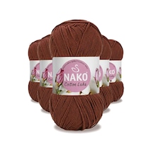 5 Adet Cotton Lüks Yelek Tunik Kazak Bluz Hırka İpi Yünü Kızıl Kahve 97556 Çok Renkli