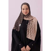 Imannoor Kafes Gri Degrade Supreme Şal 70x175 Gri