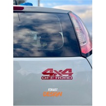 4x4 Off Road Jdm Araba Motosiklet Cam Etiket Sticker 18x5 Cm