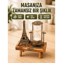 Mey İthalat Ev, Ofis Ve Kafeler İçin Retro Ahşap Kum Saati Dekorasyonu Renkli