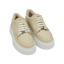Kadın Bağcıklı Sneaker Bej