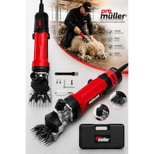 Pro Müller Pro X-shear Çelik Şanzumanlı Bakır Sargılı Isınmaz Motor Çift Soğutmalı Sistem Koyun Kırkma Makinesi