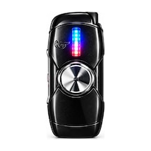 Hunter Tek Torch Pürmüz Siyah I Love You Design Metal Puro Çakmağı & Stres Çarkı Ack076