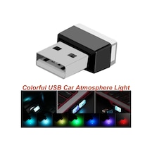 Mini Usb Led Araba Lambası, Dekorasyon Atmosferi İçin Neon Işık, Tak Ve Çalıştır, Araba Lambası Çok Renkli