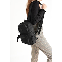 571 Collections Hem Sırt Hem Göğüs Spor Genç Kadın Çantası Siyah Model: 571-8c - Siyah