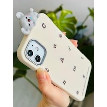 Iphone 12 Ve 12 Pro İle Uyumlu Koala Tasarım Oyuncaklı Esnek Silikon Kılıf