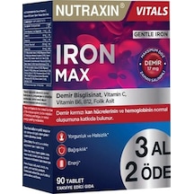 Nutraxin Iron Max 90 Tablet - 3 Al 2 Öde