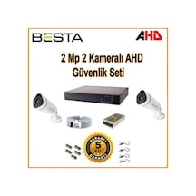 2mp Ahd 1080p Gece Görüşlü 2 Kameralı Güvenlik Sistemi