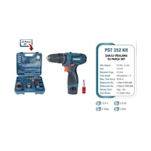 Proter Pst352 52 Parça Setli Şarjlı Matkap Vidalama Kiti