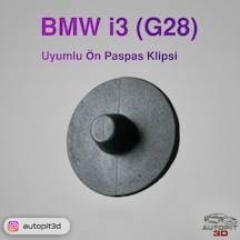 Autopit 3d Bmw İ3 G28 Uyumlu Ön Paspas Klipsi Bmw İ3