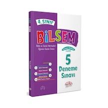 4.Sınıf Bilsem Tamamı Çözümlü 5 Fasikül Deneme Sınavı -  Editör