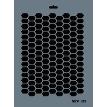 Rich New Seri N125 Stencil 35X25 Cm