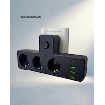 Akıllı Güç Ünitesi 7 Portlu Usb Type-c Çoklu Priz