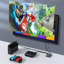 Lexroo Matrix 2 İn 1 Çok Fonksiyonlu Bilgisayar/telefon Hdmı Hub Adaptörü, Koyu Gri