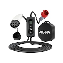 Absina Mobile Wallbox 3.7 Tip 2 Ve Ccs, 230v Cee Elektrikli Araç Şarj İstasyonu