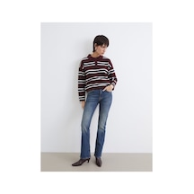 LC Waikiki Alıta Cıty Farkıyla Lcw Jeans İndigo Denim Düz İspanyol & Flare Yüksek Bel İspanyol Paça Kadın Jean İndigo - 925401533 İndigo