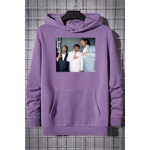Uyguntarz Unisex Müslüm Baba Baskılı Sweatshirt Lila