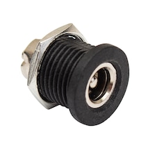 Adaptör Fişi İçi Metal 12mm Yuvarlak Somunlu Dc Şase 2.1mm Ic-258c