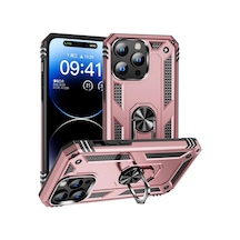 Snapbuy İphone Uyumlu 15 14 13 12 11 Pro Xr Xs Max X 7 8 6 Se İçin Manyetik Metal Halka Parmak Tutucu Kılıf Altın Pc + Tpu