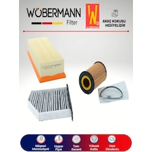 Wöbermann VW Caddy 2.0 TDI Filtre Bakım Seti 2015-2019 3'lü Karbonlu