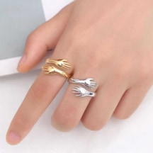 Gümüş Rose Sarılan Eller Yüzük (510925008) Gümüş Rose Sarılan Eller Yüzük (510925008)