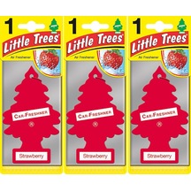 Little Trees 3'Lü Set Strawberry - Çilek Oto Kokusu