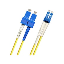 SC-LC 7 Metre Single Mode Fiber Optik Patch Kablo Duplex Os2 2.0m