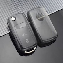 Volkswagen Beetle Golf 4 5 6 Jetta Polo Scirocco Şeffaf-füme Anahtar Kılıfı