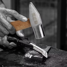 Mytec Orta Gümüşçü Çekiç Aracı Kısa Saplı Küçük Çekiç El Yapımı Yuvarlak Kafa Ördek Gagası Çekiç