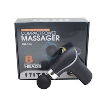 8 Değiştirilebilir Başlıklı Kompakt Güçlü Masaj, Derin Doku Kas Rahatlaması Için Kablosuz Ve Şarj Edilebilir Masaj Cihazı Kh-325 Oyn8xa Çok Renkli