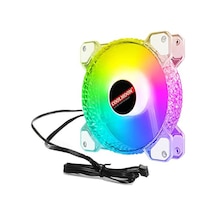 Coolmoon 12cm Rgb P Kasa Fanı Kristal Elmas Yüzey - 6pin Soğutucu Fan Kontrolcü Olmadan Çalışmaz