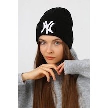 Reva Ny Baskılı Bere New York Bere