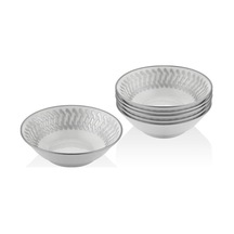 Setabianca Bone Chına Kase 6 Lı Set Helezon Gümüş