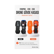 E99pro E99 E88 Drone Gövde Kasası Anakart Dahil Siyah Veya Turuncu Yedek Parça - 906425154