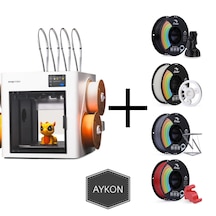 Snapmaker U1 3d Yazıcı 4 Adet Ender Plus Pla Filament İle Birlikte Temel Renkler Siyah,beyaz,gri,kırmızı