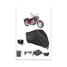Siyah Kymco Venox250 Dayanıklı Kilit Uyumlu Su Geçirmez Motosiklet Brandası
