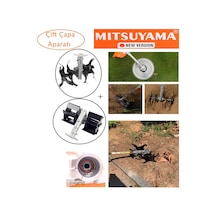 Mitsuyama KOBA002 Paletli Çapa + Akrep Çapa - 26MM 9 Diş Çift Çapa Aparatı