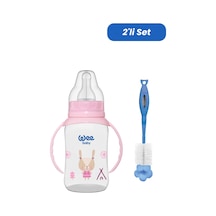 Wee Baby Klasik Kulplu Pp Biberon 150 Ml - Temizleme Seti Pembe