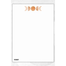 A5 Bloknot Çizgisiz Defter - 50 Yaprak - Memopad - Notepad - Not Defteri - Not Kağıdı Bej Bej
