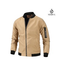 Erkek Ceket Moda Bol Beyzbol Ceket Haki