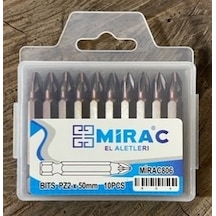 Mrc Pz2 Yıldız Bits Uç Mıknatıslı Kalın Yıldız Uç Pz2 Vida Sıkma Ucu 50mm