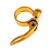 Hightower Altın Renk Ultralight 34.9mm Bisiklet Sele Borusu Kelepçesi - Ayarlanabilir Bağlantı Halkalı Hızlı Sökme Altın Rengi