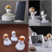 Astronot Telefon Tutucu Beyaz