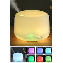 500 Ml Oda Hava Nemlendiricisi Rgb Işık Gece Lambalı Desenli Zama