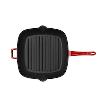 Lava Grill Tava 28X28 Cm Metal Saplı Kırmızı